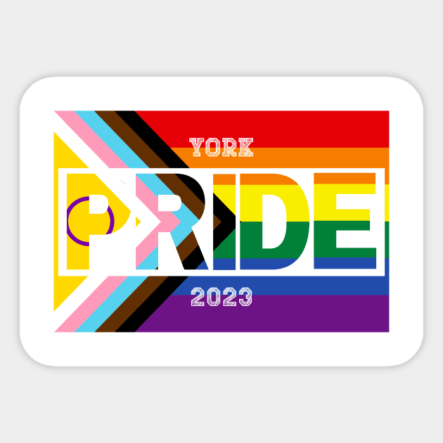 York Pride 2023 Sticker by Jay Major Designs
